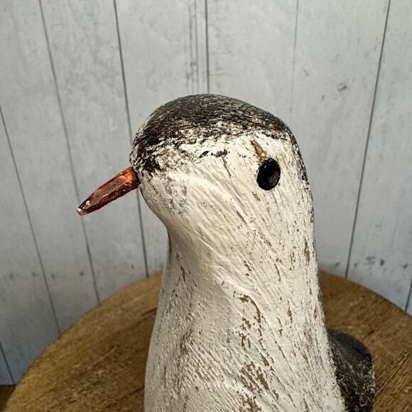 Wood Bird Sitter Derby Bird Home Decor Rustic Art Nature Lover Bird Lover NeW - Picture 3 of 6